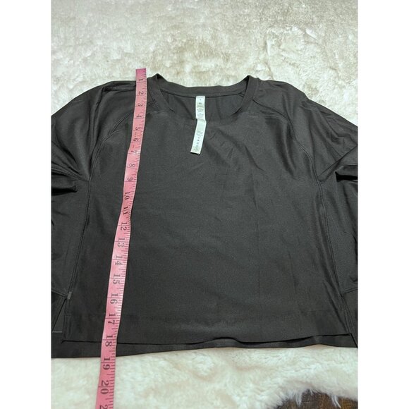 Lululemon fine force black shirt women size 8 - Picture 5 of 5